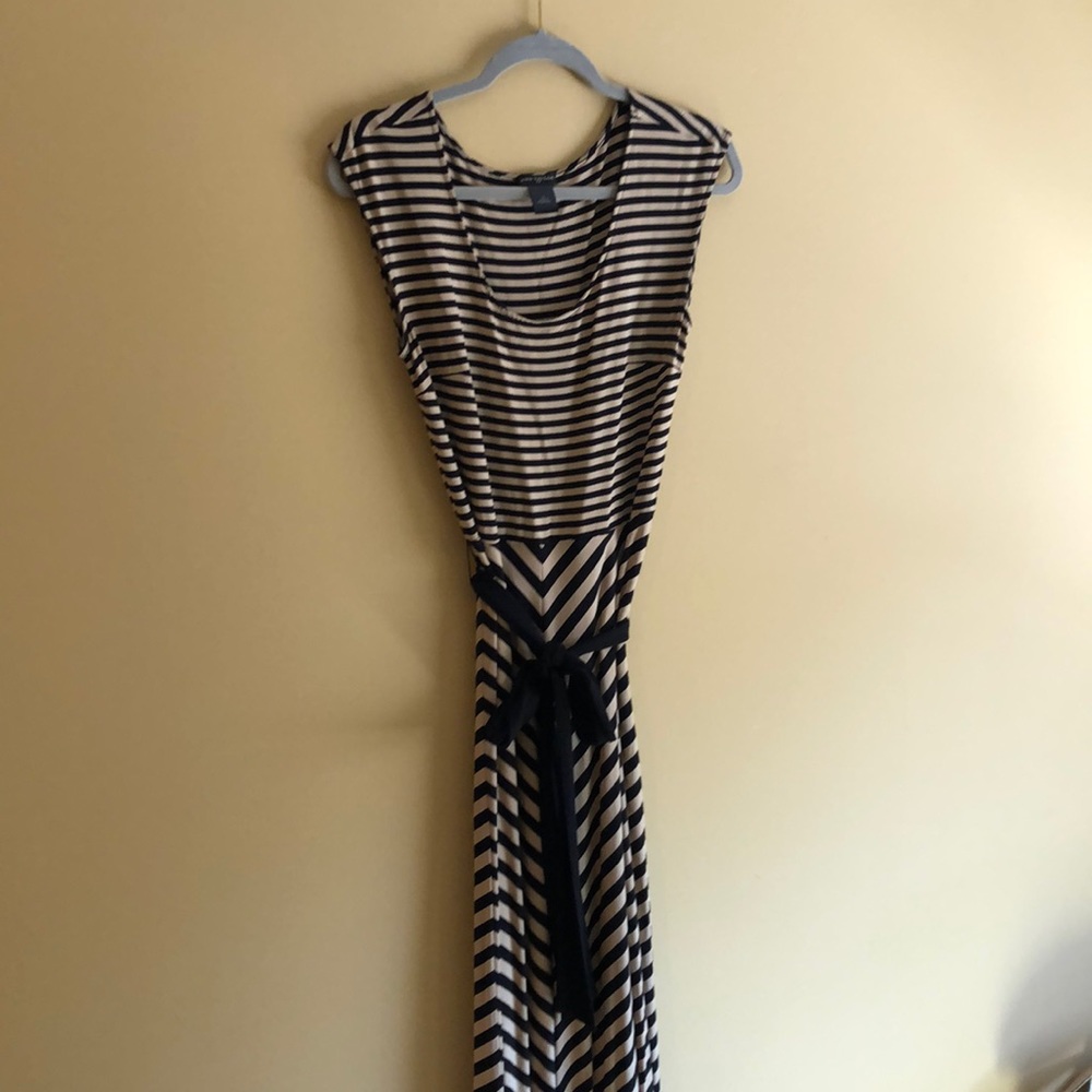 Ann Taylor Striped Maxi Dress